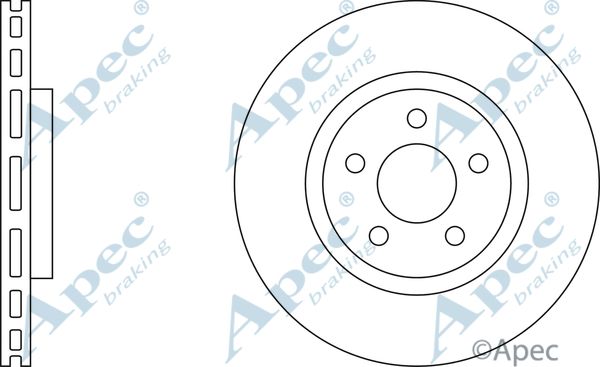 APEC BRAKING Тормозной диск DSK2096